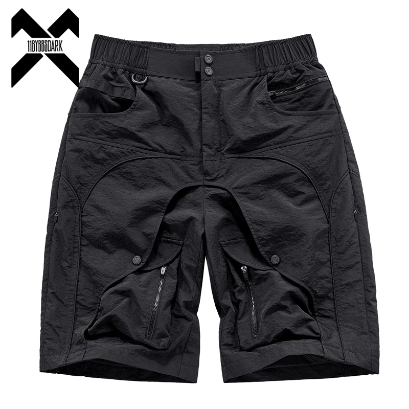Techwear Pants Tactical - 2025 ฤดูร้อนยุทธวิธีกางเกงขาสั้นผู้ชายแฟชั่นกางเกงขาสั้น Techwear Hip Hop Streetwear