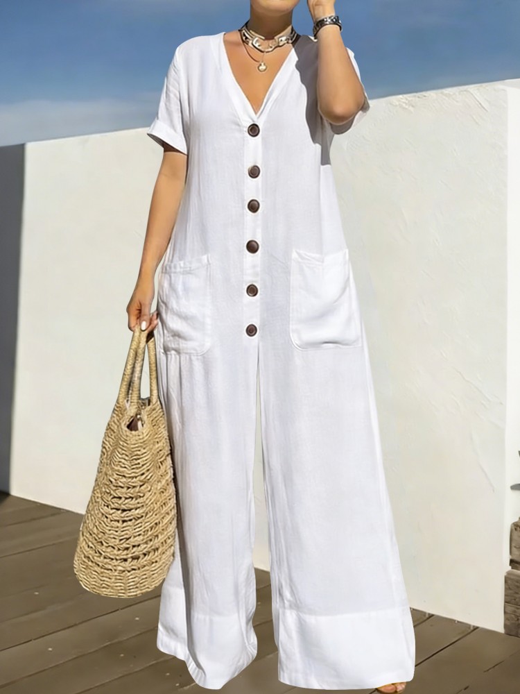 Street Fashion Plus Size - จั๊มสูทผู้หญิงไซส์ใหญ่ เสื้อผ้าฤดูร้อน สีน้ำเงิน สไตล์ลำลอง บอดี้สูทใหม่ 2026