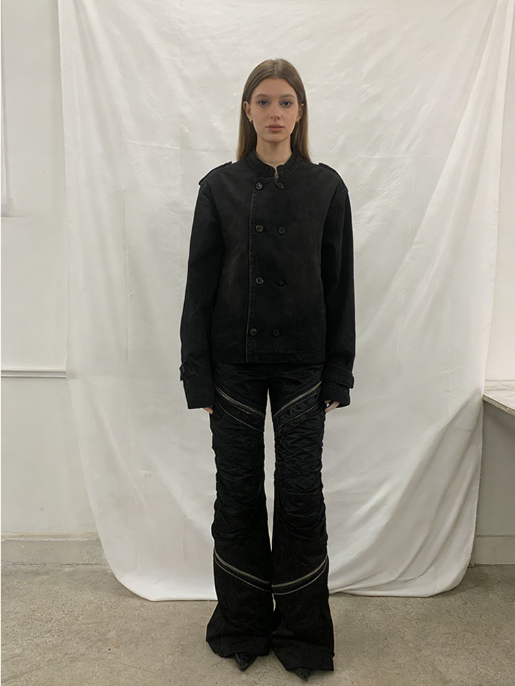 Street Fashion New York 2026 - แฟชั่นปี 2026 เสื้อแจ็คเก็ตยีนส์สไตล์ฮาราจูกุ อเมริกันเรโทร ลุคโกธิค Y2K