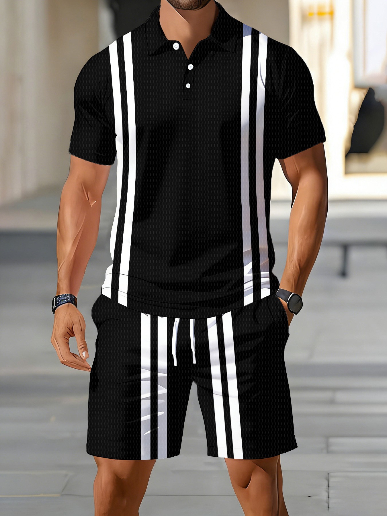 Street Fashion Designer - เสื้อโปโลแขนสั้นผู้ชายดีไซน์ใหม่ฤดูร้อนปี 2026 สไตล์อเมริกัน - แฟชั่นสตรีท นุ่มสบาย