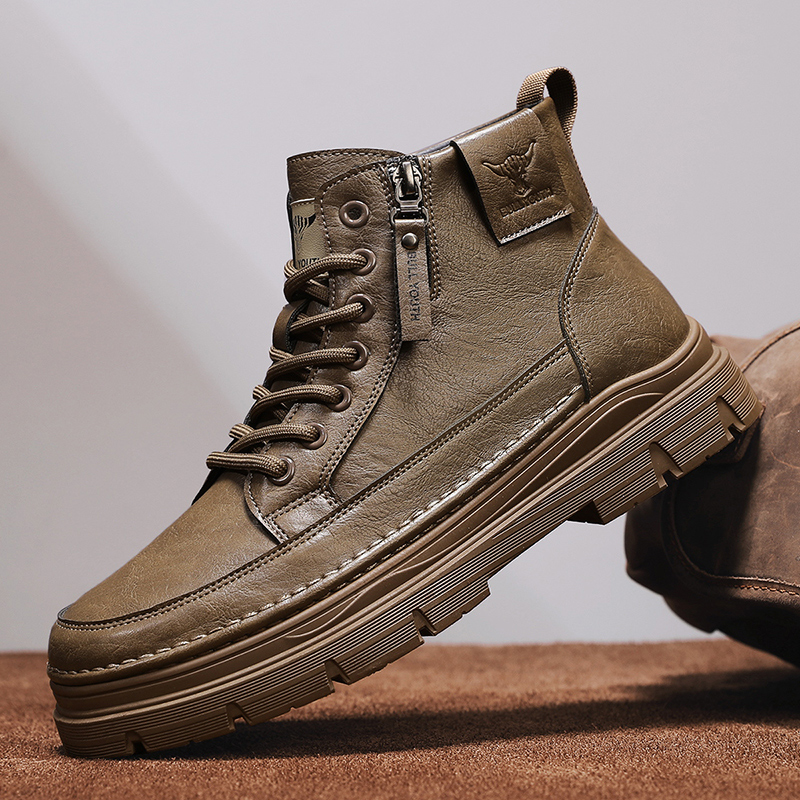 รองเท้าบูทสั้นแฟชั่นสำหรับผู้ช - Street Fashion Essentials บทวิจารณ์และราคา