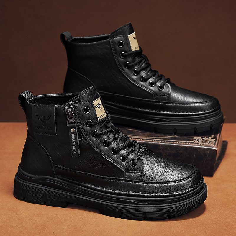 รองเท้าบูทสั้นแฟชั่นสำหรับผู้ช - Street Fashion Essentials บทวิจารณ์และราคา