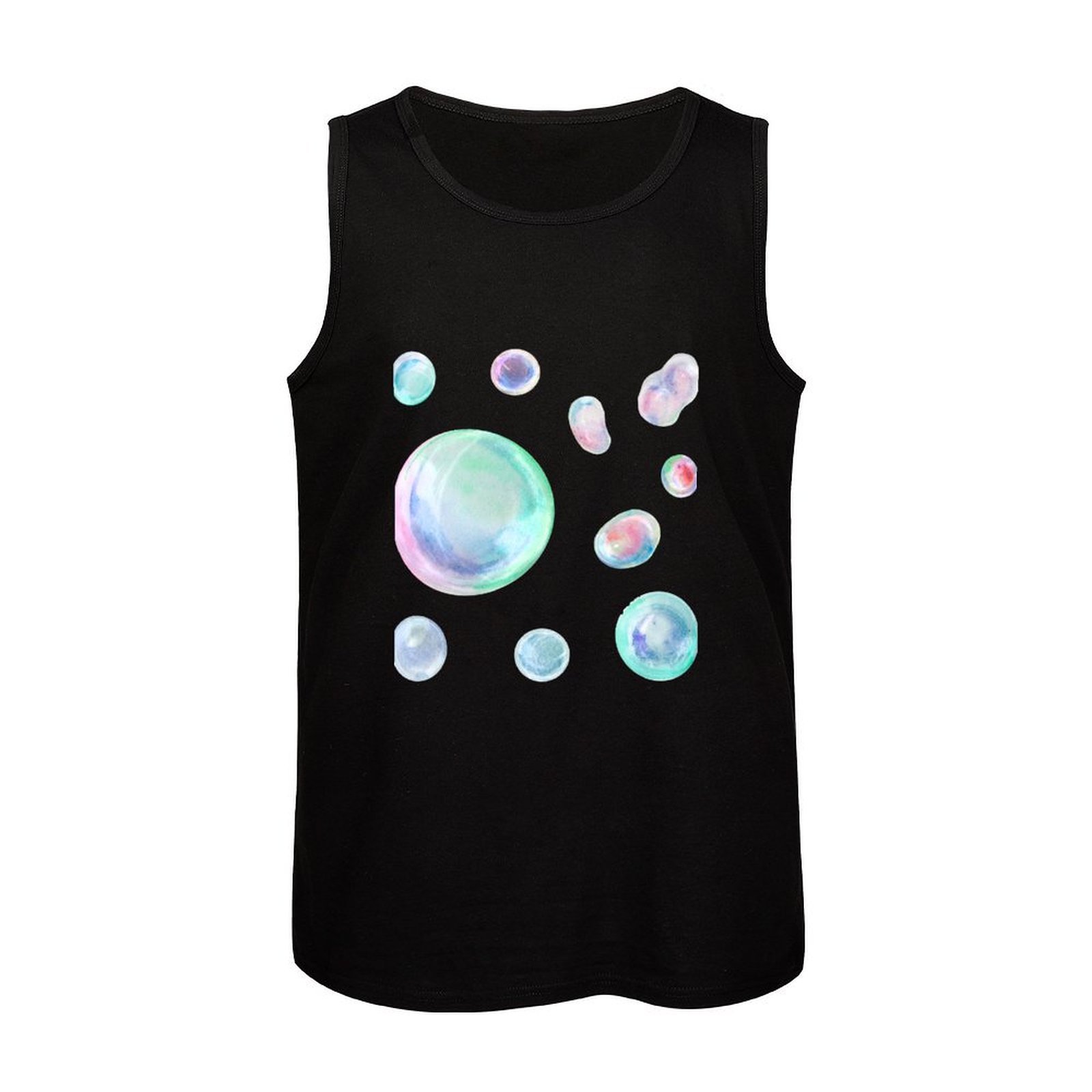 เสื้อกล้ามลายฟองสบู่สีน้ำ เสื้ - Street Fashion Urban บทวิจารณ์และราคา
