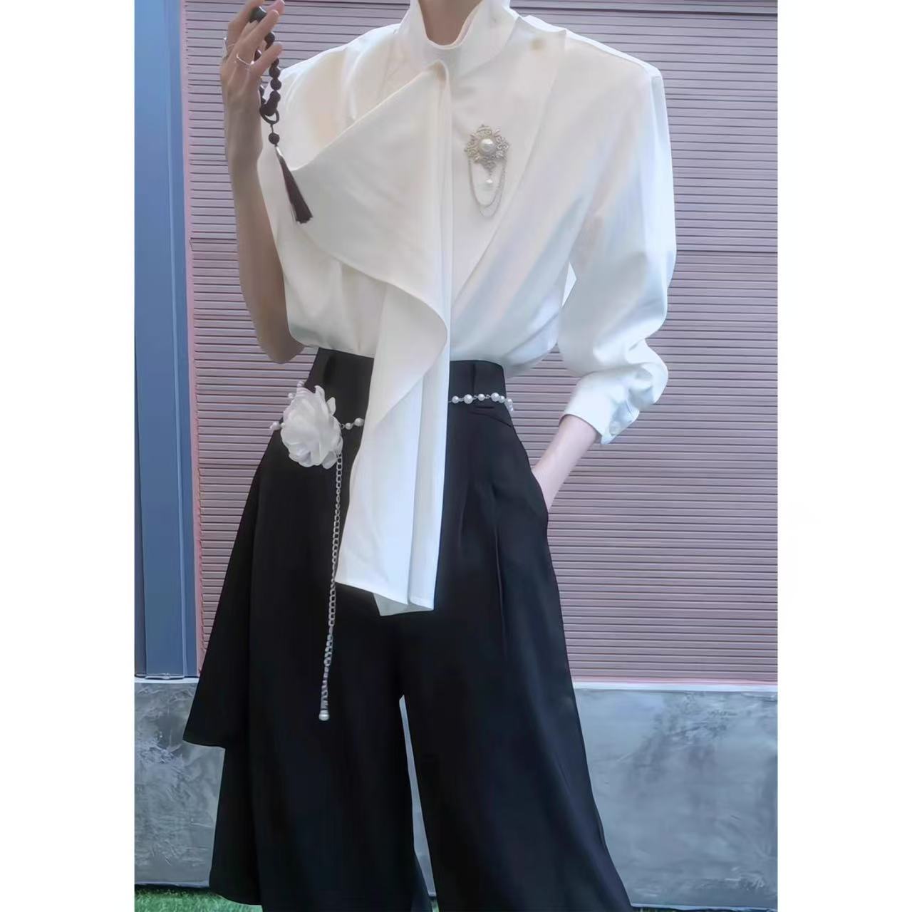 เสื้อเชิ้ตสไตล์จีนใหม่สำหรับผู - Street Fashion In Chinese บทวิจารณ์และราคา