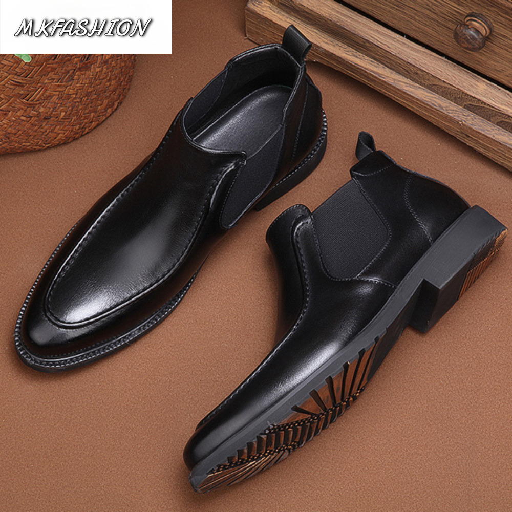 รองเท้าบูทข้อเท้าแฟชั่นผู้ชาย  - Street Fashion Online บทวิจารณ์และราคา