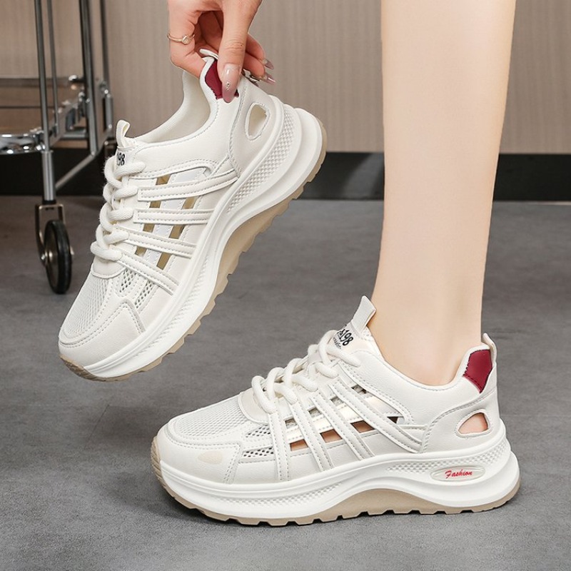 รองเท้าผ้าใบผู้หญิง หัวกลม พื้ - Chunky Sneaker Platform บทวิจารณ์และราคา
