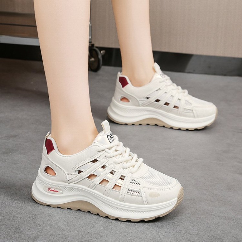 รองเท้าผ้าใบผู้หญิง หัวกลม พื้ - Chunky Sneaker Platform บทวิจารณ์และราคา