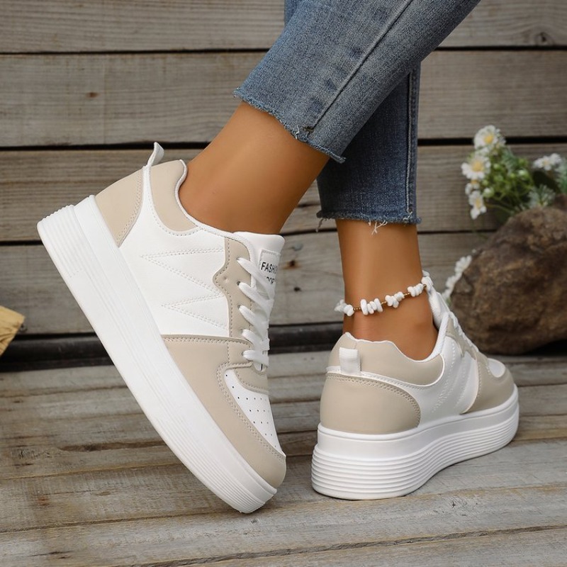 รองเท้าผ้าใบส้นตึกทรงกลมสำหรับ - Chunky Sneaker Platform บทวิจารณ์และราคา