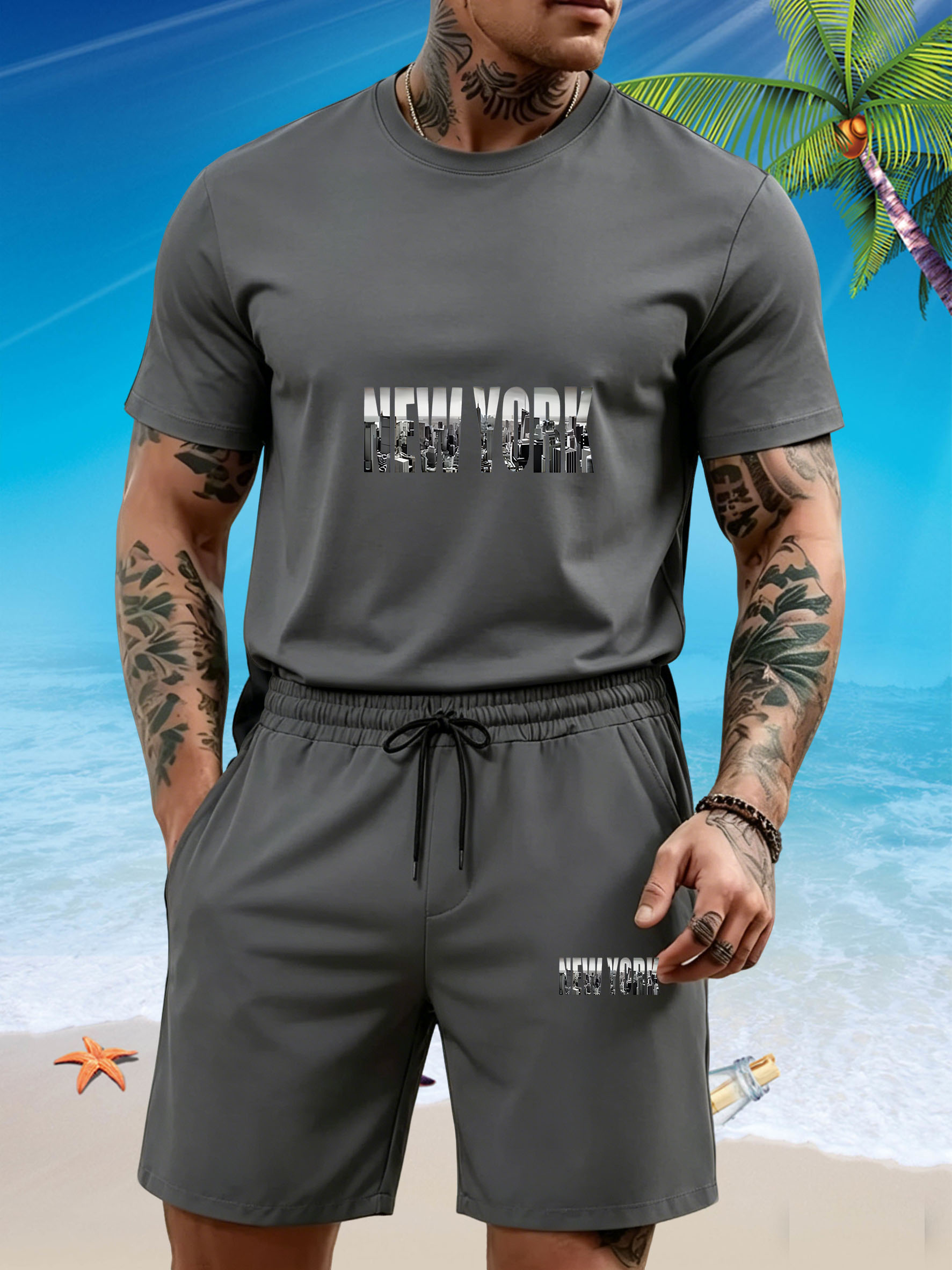 เสื้อยืดผู้ชายลายตัวอักษรนิวยอ - Street Fashion New York 2026 บทวิจารณ์และราคา