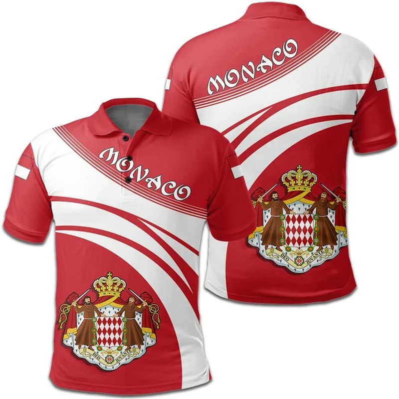 เสื้อโปโลพิมพ์ลาย3D แฟชั่นเสื้ - Street Fashion Monaco บทวิจารณ์และราคา