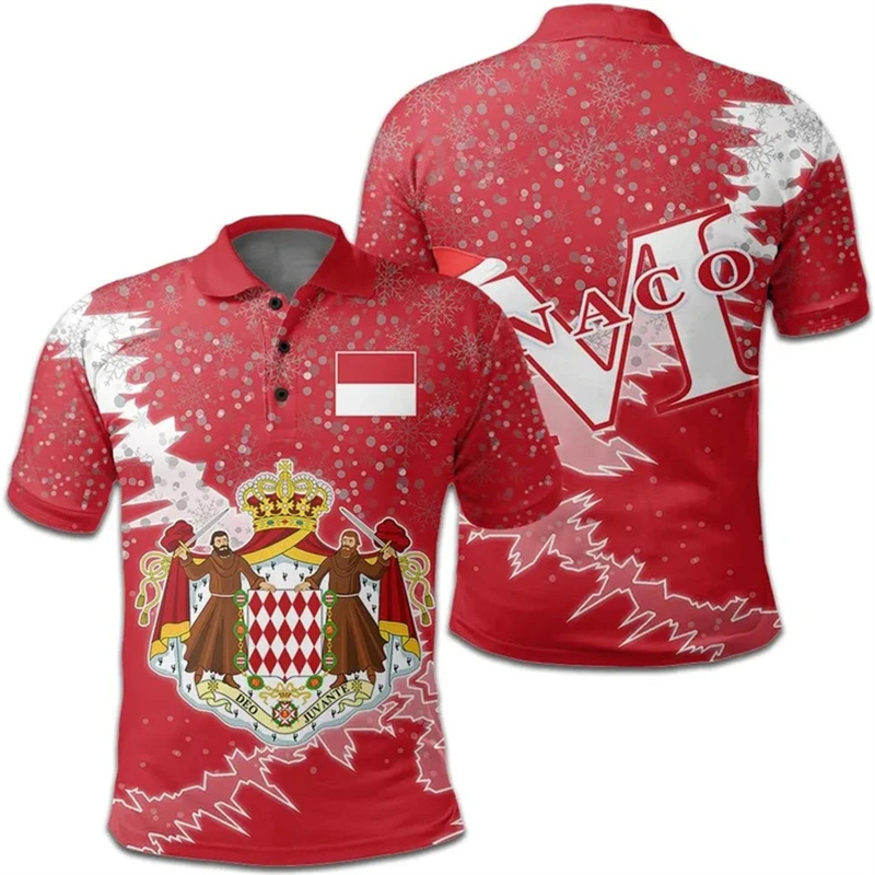 เสื้อโปโลพิมพ์ลาย3D แฟชั่นเสื้ - Street Fashion Monaco บทวิจารณ์และราคา