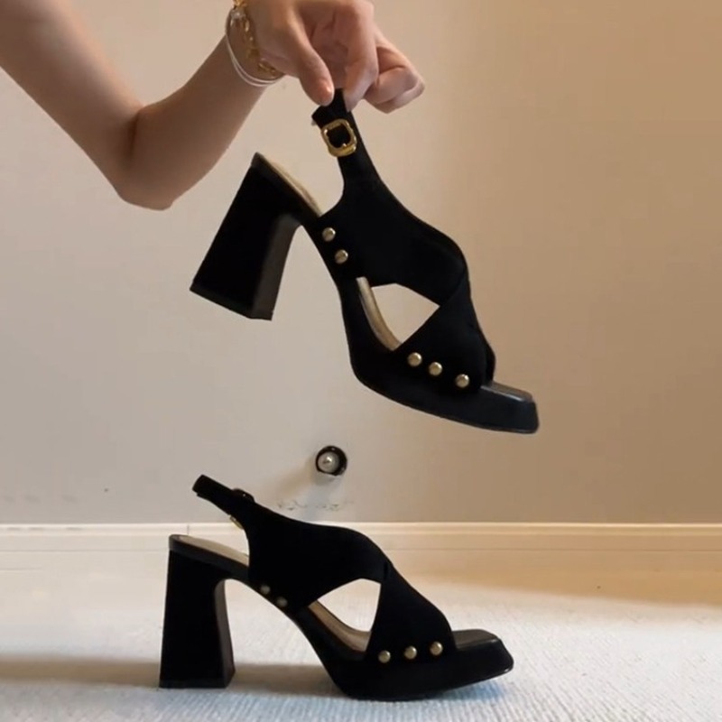 รองเท้าส้นสูงแบบเปิดนิ้วเท้าสไ - Chunky Sneaker Platform บทวิจารณ์และราคา