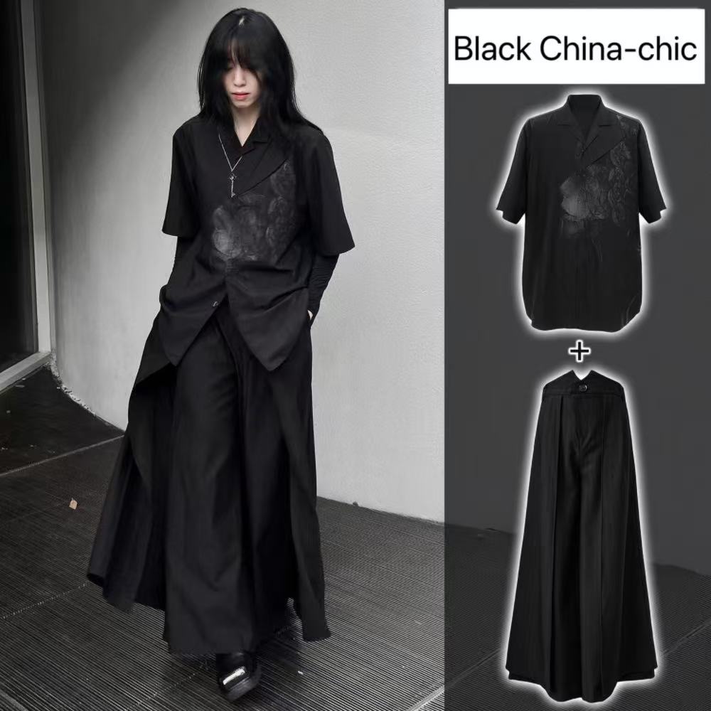 Cool สีดําใหม่สไตล์จีนเครื่องแ - Street Fashion In Chinese บทวิจารณ์และราคา