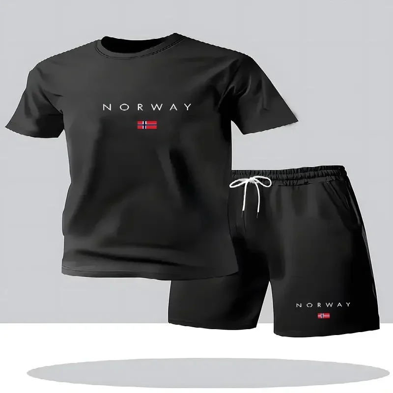 ชุดเซ็ตเสื้อยืดแขนสั้นกางเกงขา - Street Fashion Urban บทวิจารณ์และราคา