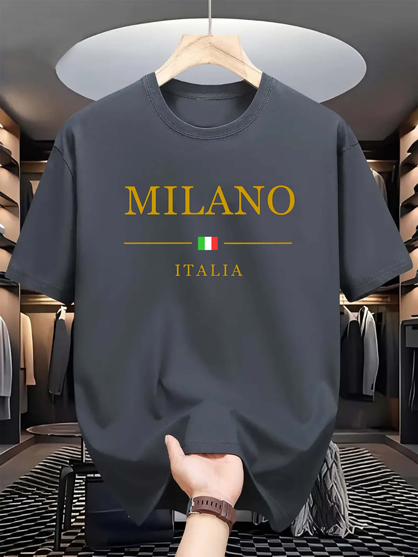 เสื้อยืดพิมพ์ลาย 3 มิติสำหรับฤ - Street Fashion Of Milan บทวิจารณ์และราคา