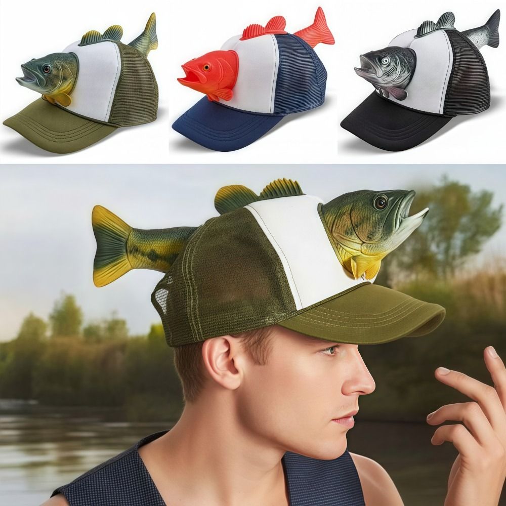 หมวกแก๊ปตาข่ายลายปลา 3 มิติ ตล - Baseball Cap Fitted บทวิจารณ์และราคา