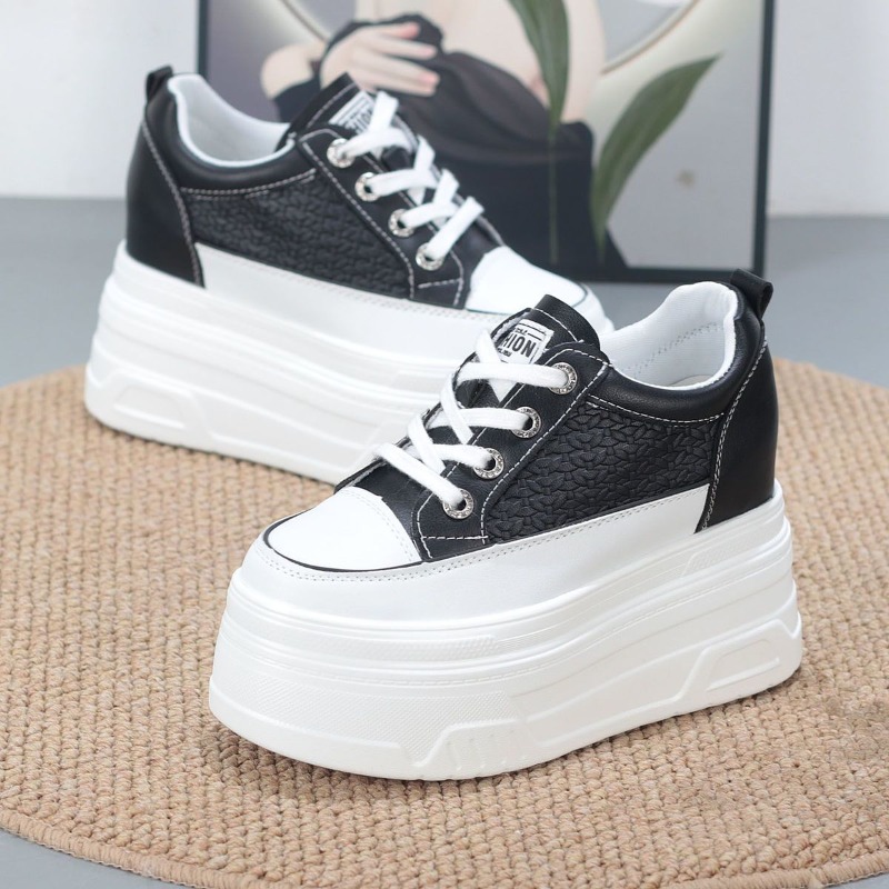 รองเท้าผ้าใบส้นเตารีดแบบหนา รุ - Chunky Sneaker Platform บทวิจารณ์และราคา