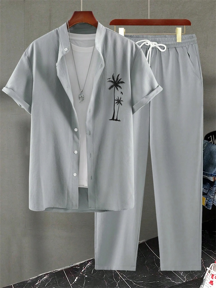 ชุดเสื้อผ้าผู้ชายลายทางพิมพ์ลา - Street Fashion Urban บทวิจารณ์และราคา
