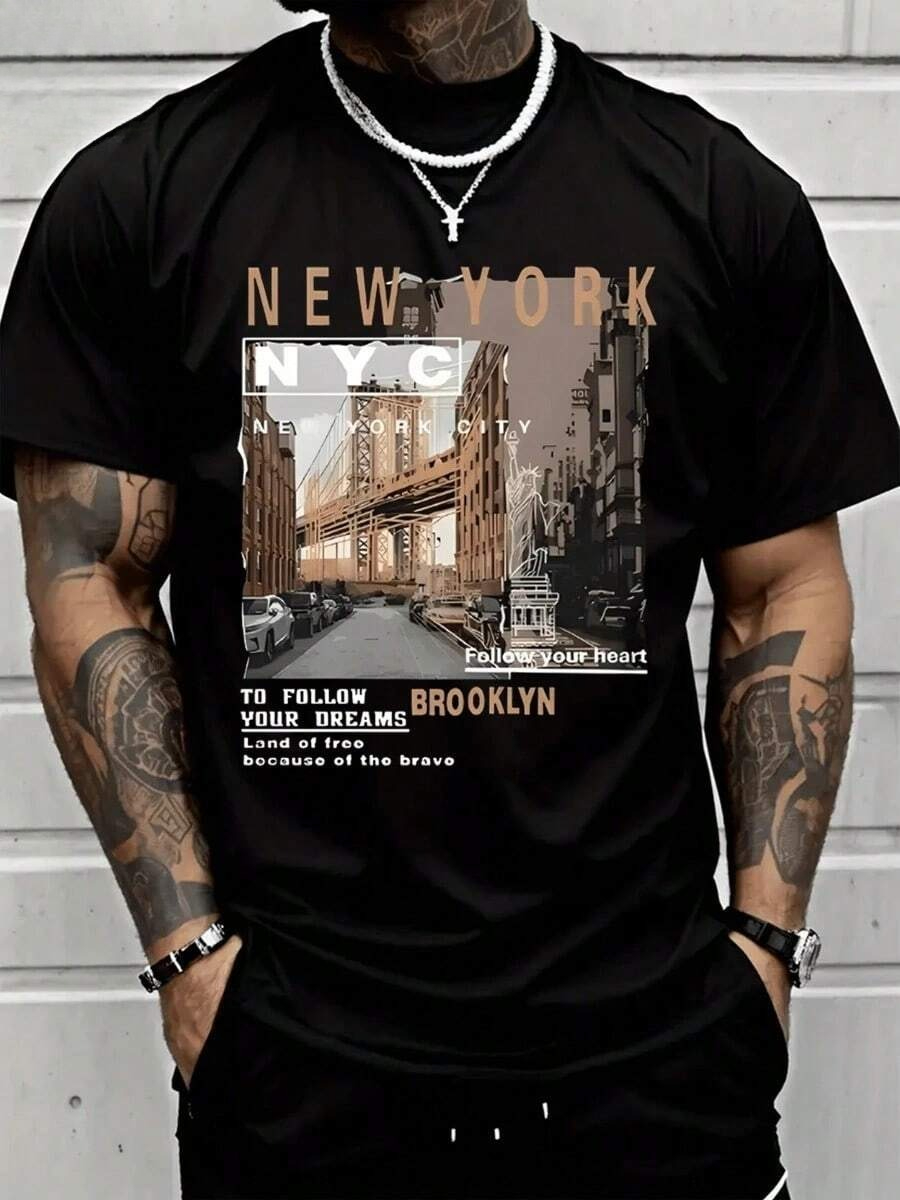 เสื้อยืดลำลองผู้ชายปี 2026 ผ้า - Street Fashion New York 2026 บทวิจารณ์และราคา