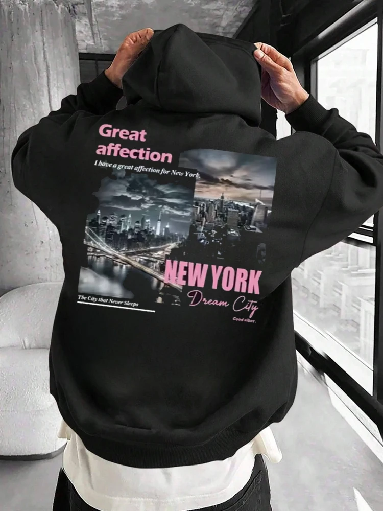 เสื้อฮู้ดพิมพ์ลาย New York Dre - Street Fashion New York 2025 บทวิจารณ์และราคา