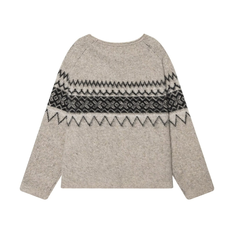 เสื้อไหมพรมทรงหลวมสำหรับฤดูใบไ - Street Fashion Look บทวิจารณ์และราคา