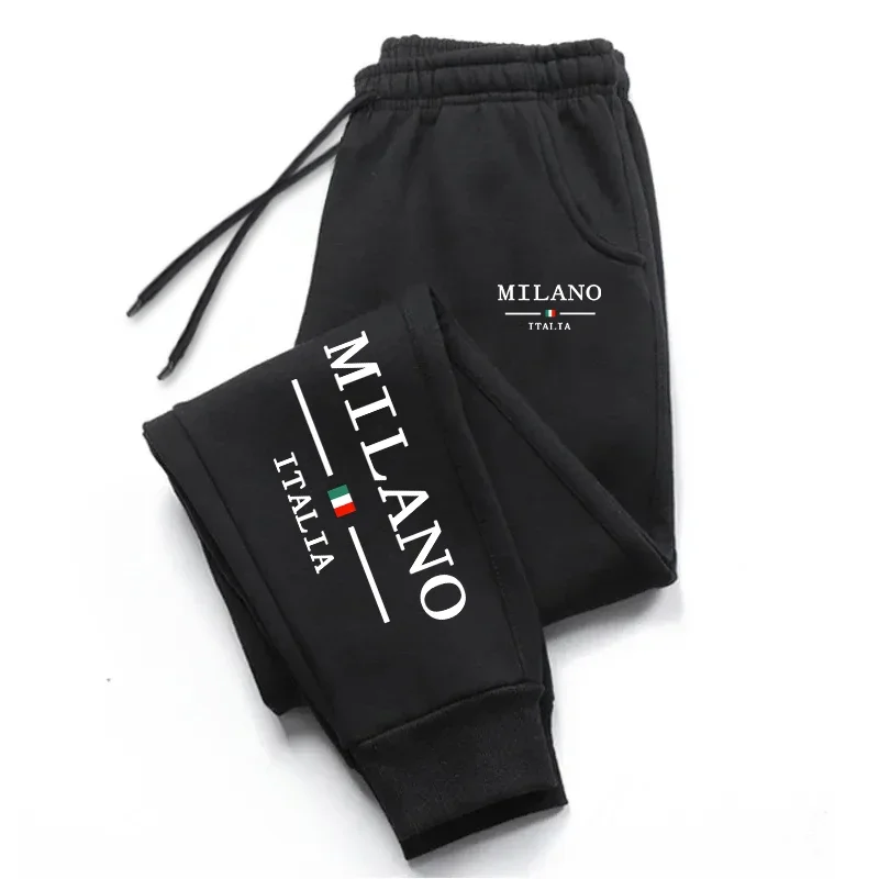 มิลานพิมพ์ Mens Sweatpants สบา - Street Fashion Of Milan บทวิจารณ์และราคา