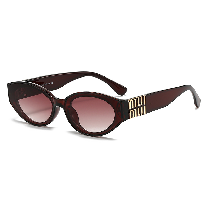 แว่นกันแดดทรงรีตัวอักษร M สไตล - Street Fashion Online บทวิจารณ์และราคา