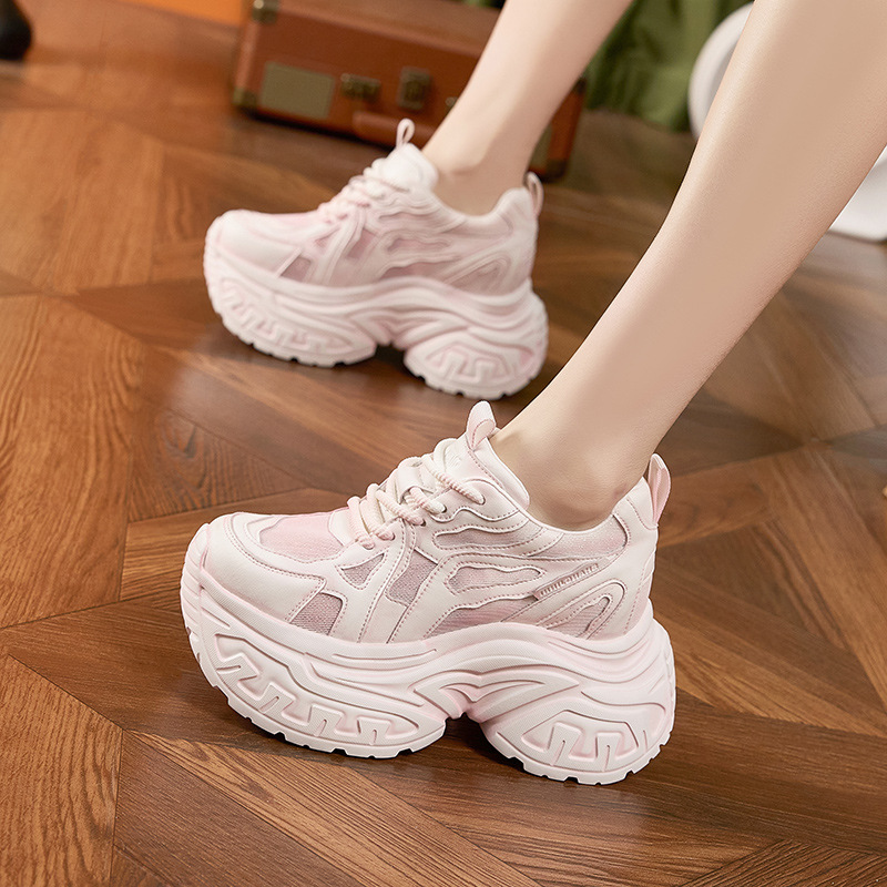 รองเท้าผ้าใบแฟชั่นผู้หญิงแบบหน - Chunky Sneaker Platform บทวิจารณ์และราคา