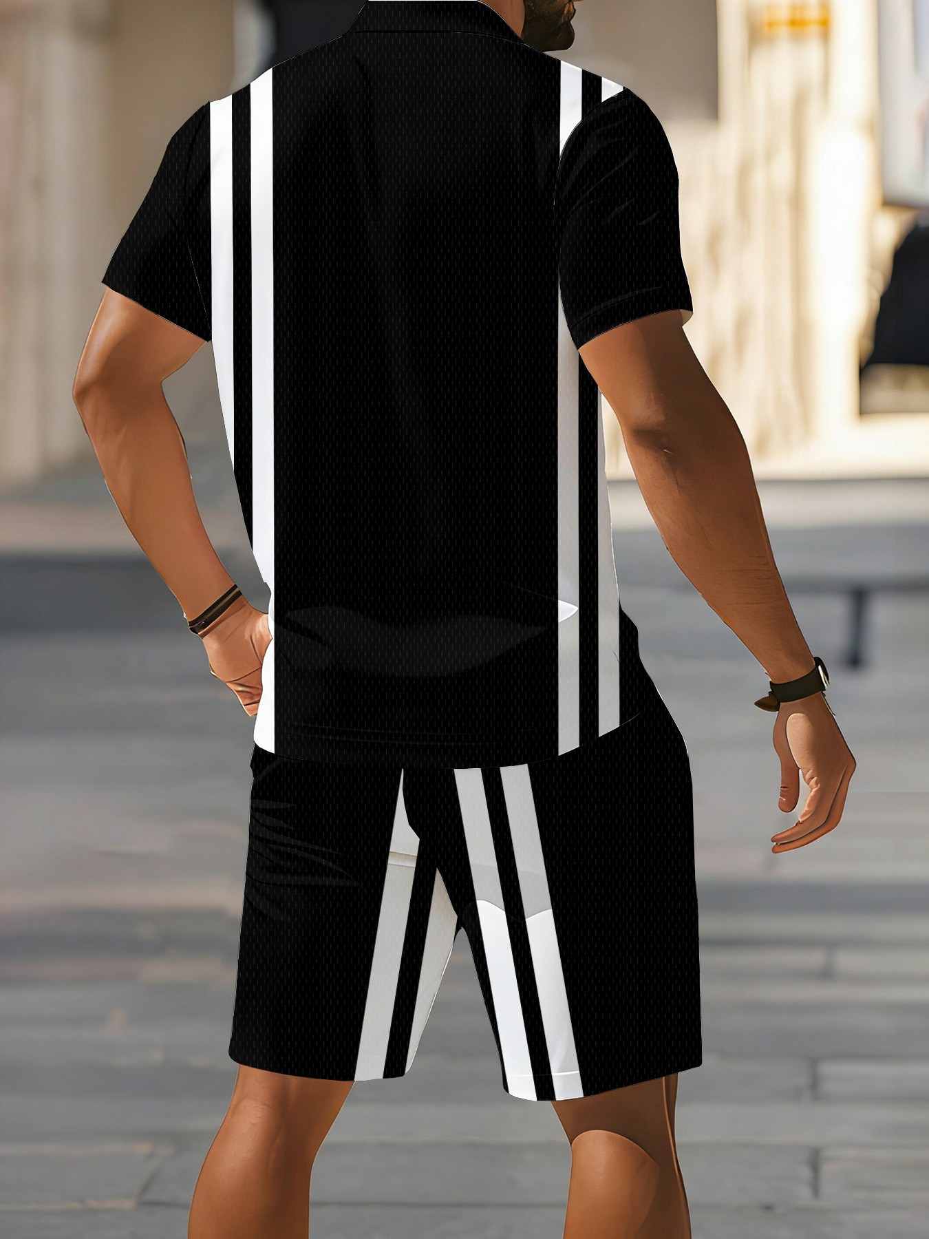 เสื้อโปโลแขนสั้นผู้ชายดีไซน์ให - Street Fashion Designer บทวิจารณ์และราคา