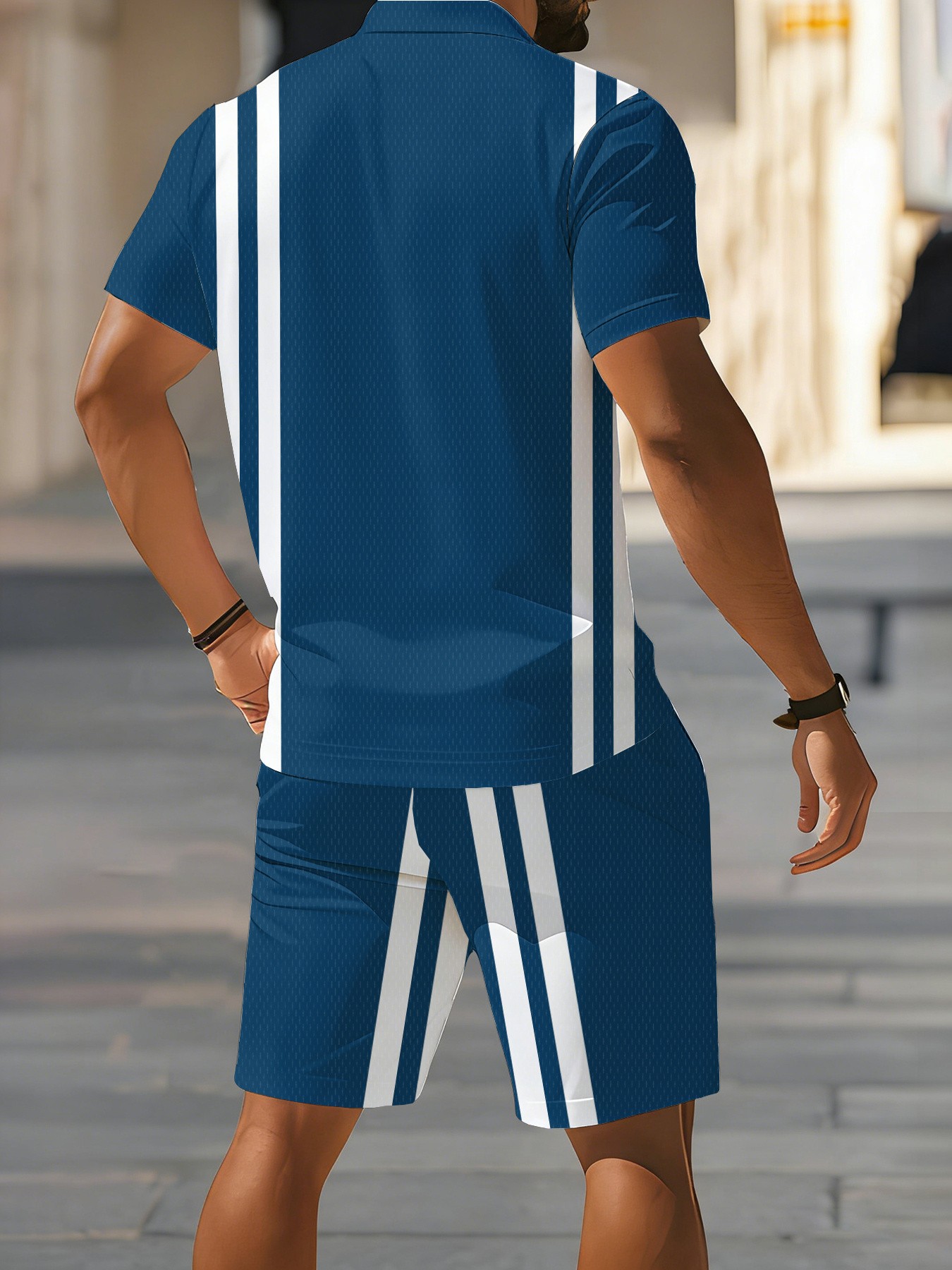 เสื้อโปโลแขนสั้นผู้ชายดีไซน์ให - Street Fashion Designer บทวิจารณ์และราคา