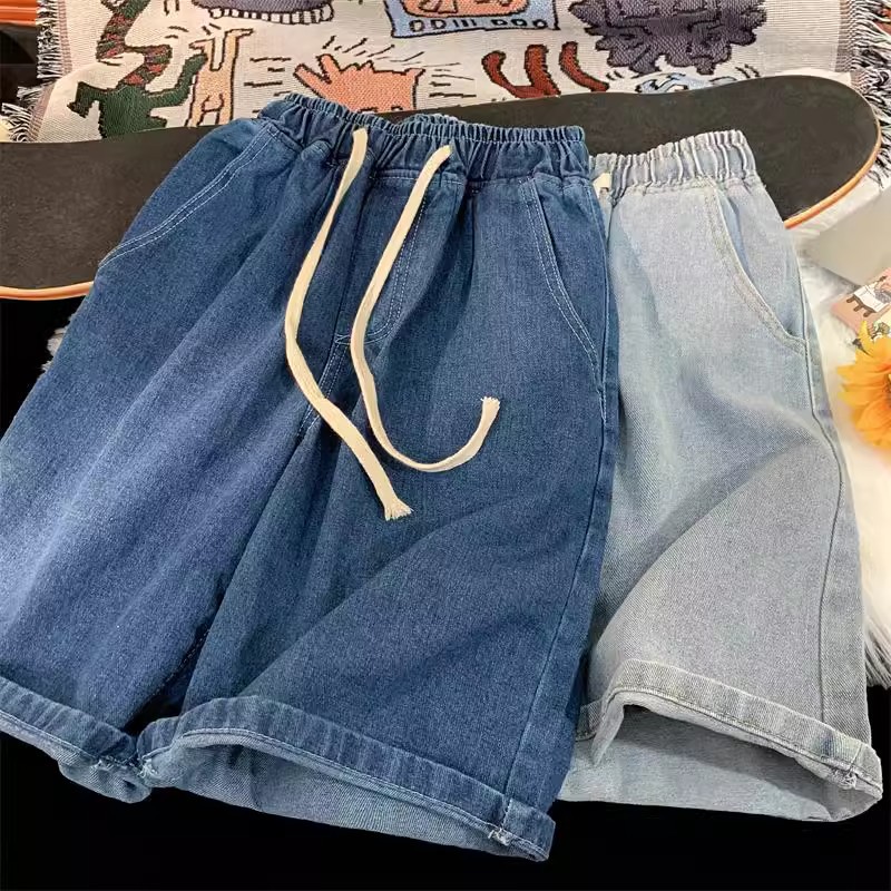 กางเกงยีนส์ขาสั้นผู้ชาย ฤดูร้อ - Street Fashion Urban บทวิจารณ์และราคา